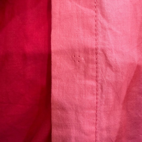 GeeGee Two-Tone Fuchsia & Hot Pink Split Front Button-Down Shirt - Picture 5 of 5